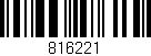 Código de barras (EAN, GTIN, SKU, ISBN): '816221'