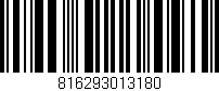 Código de barras (EAN, GTIN, SKU, ISBN): '816293013180'