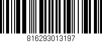 Código de barras (EAN, GTIN, SKU, ISBN): '816293013197'