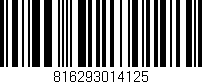 Código de barras (EAN, GTIN, SKU, ISBN): '816293014125'