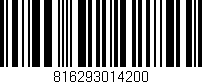 Código de barras (EAN, GTIN, SKU, ISBN): '816293014200'