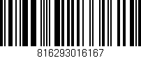 Código de barras (EAN, GTIN, SKU, ISBN): '816293016167'