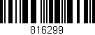 Código de barras (EAN, GTIN, SKU, ISBN): '816299'
