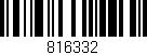 Código de barras (EAN, GTIN, SKU, ISBN): '816332'