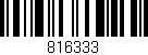 Código de barras (EAN, GTIN, SKU, ISBN): '816333'