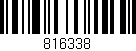 Código de barras (EAN, GTIN, SKU, ISBN): '816338'