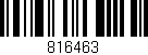 Código de barras (EAN, GTIN, SKU, ISBN): '816463'