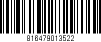 Código de barras (EAN, GTIN, SKU, ISBN): '816479013522'