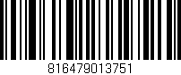 Código de barras (EAN, GTIN, SKU, ISBN): '816479013751'