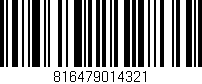 Código de barras (EAN, GTIN, SKU, ISBN): '816479014321'