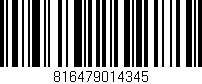 Código de barras (EAN, GTIN, SKU, ISBN): '816479014345'