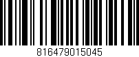 Código de barras (EAN, GTIN, SKU, ISBN): '816479015045'
