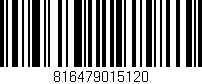 Código de barras (EAN, GTIN, SKU, ISBN): '816479015120'