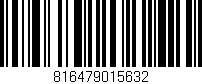 Código de barras (EAN, GTIN, SKU, ISBN): '816479015632'