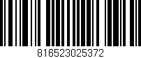 Código de barras (EAN, GTIN, SKU, ISBN): '816523025372'