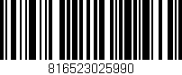 Código de barras (EAN, GTIN, SKU, ISBN): '816523025990'
