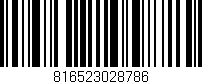 Código de barras (EAN, GTIN, SKU, ISBN): '816523028786'