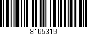 Código de barras (EAN, GTIN, SKU, ISBN): '8165319'