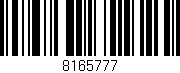 Código de barras (EAN, GTIN, SKU, ISBN): '8165777'