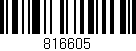Código de barras (EAN, GTIN, SKU, ISBN): '816605'