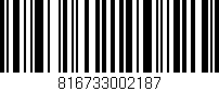 Código de barras (EAN, GTIN, SKU, ISBN): '816733002187'