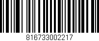 Código de barras (EAN, GTIN, SKU, ISBN): '816733002217'