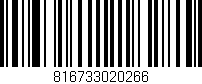 Código de barras (EAN, GTIN, SKU, ISBN): '816733020266'