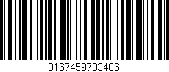 Código de barras (EAN, GTIN, SKU, ISBN): '8167459703486'
