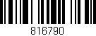 Código de barras (EAN, GTIN, SKU, ISBN): '816790'