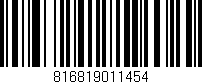 Código de barras (EAN, GTIN, SKU, ISBN): '816819011454'