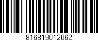 Código de barras (EAN, GTIN, SKU, ISBN): '816819012062'