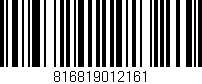 Código de barras (EAN, GTIN, SKU, ISBN): '816819012161'