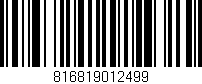 Código de barras (EAN, GTIN, SKU, ISBN): '816819012499'