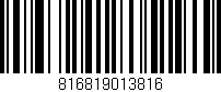 Código de barras (EAN, GTIN, SKU, ISBN): '816819013816'