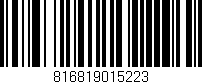 Código de barras (EAN, GTIN, SKU, ISBN): '816819015223'