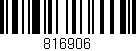 Código de barras (EAN, GTIN, SKU, ISBN): '816906'