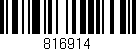 Código de barras (EAN, GTIN, SKU, ISBN): '816914'