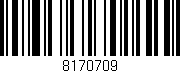 Código de barras (EAN, GTIN, SKU, ISBN): '8170709'