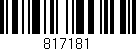 Código de barras (EAN, GTIN, SKU, ISBN): '817181'