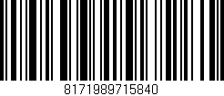 Código de barras (EAN, GTIN, SKU, ISBN): '8171989715840'