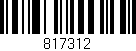 Código de barras (EAN, GTIN, SKU, ISBN): '817312'