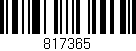 Código de barras (EAN, GTIN, SKU, ISBN): '817365'