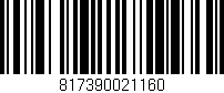Código de barras (EAN, GTIN, SKU, ISBN): '817390021160'