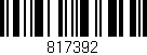 Código de barras (EAN, GTIN, SKU, ISBN): '817392'