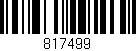 Código de barras (EAN, GTIN, SKU, ISBN): '817499'