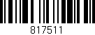 Código de barras (EAN, GTIN, SKU, ISBN): '817511'