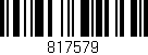 Código de barras (EAN, GTIN, SKU, ISBN): '817579'