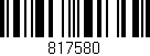 Código de barras (EAN, GTIN, SKU, ISBN): '817580'