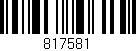 Código de barras (EAN, GTIN, SKU, ISBN): '817581'