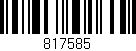 Código de barras (EAN, GTIN, SKU, ISBN): '817585'